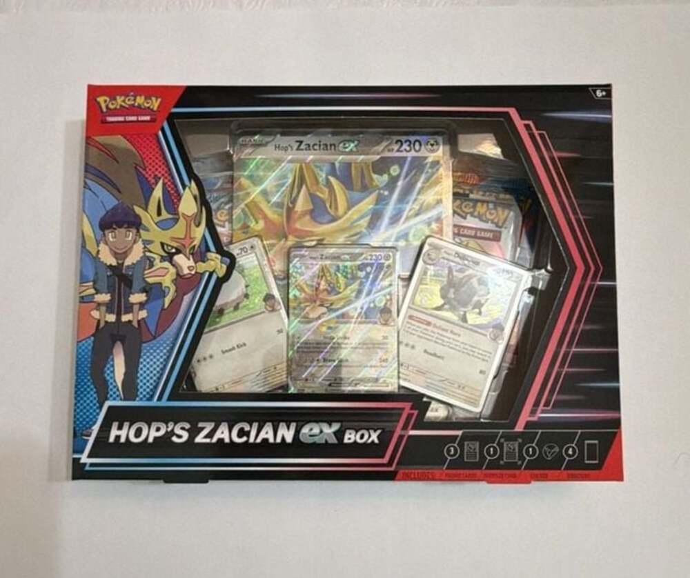 Pokemon TCG Hop's Zacian ex Box New Factory Sealed